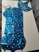 WEIGAO-Conjunto de globos de aluminio azul, decoración de primer cumpleaños, número de un año, suministros de decoración para Celebración de Bebé y Niño