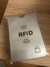10 unids/lote Anti robo el banco de Protector de la tarjeta de crédito NFC RFID bloqueo cartera mujer tarjeta titular cartera cubierta de papel de aluminio de caja de tarjeta de negocio