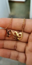 Collar de acero inoxidable con número de año para mujer y niña, Gargantilla con letras del 1987 al 2010, regalo de cumpleaños