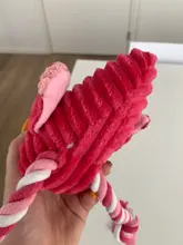 Limpieza de dientes juguete interactivo de dibujos animados Animal Flamingo de algodón en forma de perro de juguete de cuerda productos para entrenamiento de mascotas juguetes masticables para mascotas 1 Uds