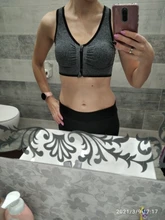 Sujetador deportivo con Push-Up y cremallera para mujer, ropa interior transpirable a prueba de golpes para gimnasio, Fitness, atletismo, correr, Yoga, Tops deportivos Bh