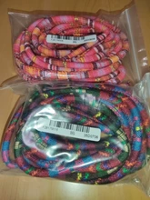 Cordón de algodón multicolor hecho a mano, tela redonda, 5 metros, 6mm, étnico, envoltura textil, cordones bordados para fabricación de pulseras DIY