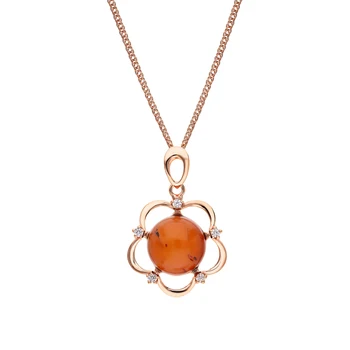 Silver Pendant with cubic zirconia and amber sunlight 
Silver Pendant with cubic zirconia and amber sunlight