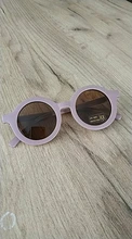 Gafas de sol para niños, anteojos de sol infantiles Retro de Color sólido, a prueba de rayos ultravioleta, redondas y cómodas, 2021