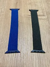 Correa trenzada para Apple watch, Correa trenzada para iWatch de 44mm y 40mm, pulsera de reloj de tela de 38mm/42mm, serie applewatch 6 5 4 3 SE