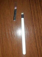 Pincel de Gel para uñas, pincel para pintar, herramienta de belleza, pelo púrpura con mango blanco, 1 ud.