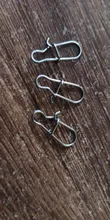 Rompin 100 Uds 000-5 # Pesca bien enganchado broche de presión de acero inoxidable 304 de Pesca barril giratoria atraer conector accesorios de Pesca