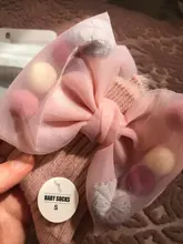 Calcetines de invierno para niñas bebé con lazos grandes, tobilleros para niños, Princesa, además de terciopelo