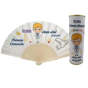 Sell You batch/fan made from wooden rods custom communion child Blond Sailor with personalized tin
Sell You batch/fan made from wooden rods custom communion child Blond Sailor with personalized tin