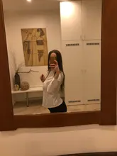 Blusa informal de oficina para mujer, camisa Formal de manga larga con cuello ceñido para fiesta y Blanco sólido, 2020