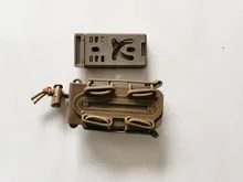 Funda para pistola Molle Mag, bolsa para revista militar, de 9mm Fastmag, con Clip para cinturón y funda suave Molle, bolsa de plástico