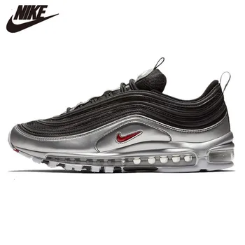 

Original Authentic Nike Air Max 97 OG QS Silver Bullet Men Sneakers Breatheable Running Shoes 884421-0011 40-45