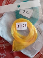 Alileader-extensiones de cabello sintético ondulado con un Clip, Color arcoíris, rizado, más duradero, rizado largo