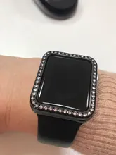 Funda protectora de diamante para Apple watch, carcasa de 44mm, 40mm, 42mm y 38mm para Apple watch band 5 4 3 2 1