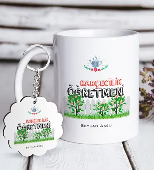 Personalized Horticulture Teacher White Mug and Keychain Gift Seti-2
Personalized Horticulture Teacher White Mug and Keychain Gift Seti-2