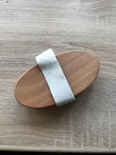 Jabalí-cepillo de madera ovalado para ducha, cerdas naturales, masaje exfoliante, tratamiento de celulitis, circulación sanguínea