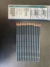 14 unids/pack pluma de dibujo Ultra fina línea tinta para marcador negro dibujo pluma 6H 4H 2H HB B 2B 3B 4 B 5B 6B 7B 8B 10B 12B arte marcador lápiz