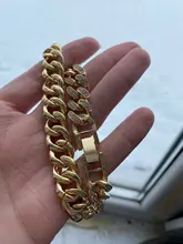 Tobillera de cadena de Metal gruesa para hombre y mujer, pulsera con diamantes de imitación, Color dorado y plateado, para pie cubano, joyería Punk Hip Hop Rock