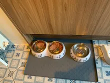 Esterilla para comida de Mascota, Mantel Individual para cachorros, cuenco para mascotas, alfombrilla de alimentación impermeable para perros y gatos, evita el desbordamiento de alimentos y agua de silicona