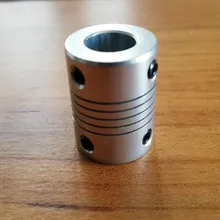 Acoplamiento Flexible de eje Z de aluminio para acoplador de Motor paso a paso, D19L25, 3mm, 4mm, 5mm, 6mm, 6,35mm, 8mm, 10mm, para impresora 3D