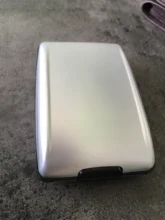 Funda rígida de aluminio para tarjetas de crédito, protector de escaneo Anti RFID para tarjetas, 1 unidad