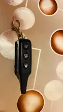 B6-Cadena de llave de Control remoto LCD de 2 vías para vehículo ruso, sistema de alarma para coche de dos vías, línea de estrellas, B6