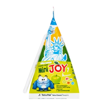 Apple juice nectar mini joy enriched with vitamins pp, B5, B6, в12. With развивающей game. 65 ml (packing 48 PCs)
Apple juice nectar mini joy enriched with vitamins pp, B5, B6, в12. With развивающей game. 65 ml (packing 48 PCs)
