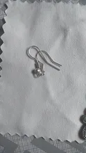 Ganchos para pendientes de plata de ley 925, accesorios de cierre para joyería, partes al por mayor, 1,7x1,5 cm, 50 Uds.