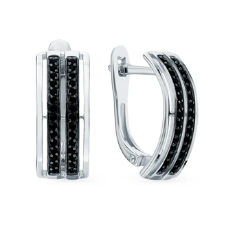 Silver earrings with cubic zirconia sunlight
Silver earrings with cubic zirconia sunlight