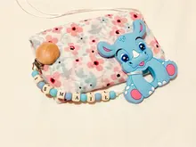 Uds bebé chupete Clips de madera de Metal sostenedor para chupete de bebé infantil soporte para pezones Clip para chupete cuentas chupete mordedor alimentación