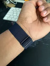 Correa Scrunchie para Apple watch, banda de nailon elástico ajustable de 44mm, 40mm, 38mm y 42mm, serie iWatch 3, 4, 5, 6 se