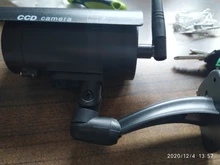 Cámara simulada vídeo cctv, cámara de vigilancia con antena wifi infrarroja LED parpadeante alimentada por batería, falsa de seguridad