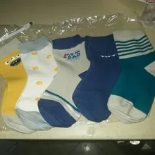 Calcetines largos para niños de 1 a 12 años, calcetín con dibujos animados, temporada primavera invierno, 5 par/lote