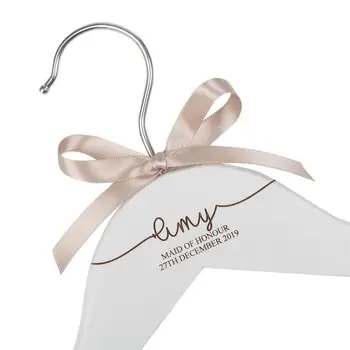 Personalised engraved dress coat hangers for wedding party bride maid of honour bridesmaid name and role keepsake photo prop
Personalised engraved dress coat hangers for wedding party bride maid of honour bridesmaid name and role keepsake photo prop
