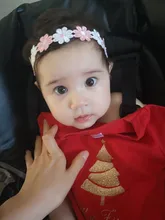 Diadema de encaje con flores y perlas para niñas, cinta de pelo adorno de cabeza, accesorios para el cabello de bebé, regalos de Navidad, 1 Uds., 2020