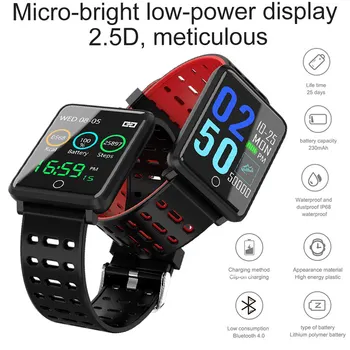 Smart Watch Bluetooth Heart Rate Blood Pressure Fitness Tracker Smart Bracelet Band Clock For Android Apple IOS Pedometer 
Smart Watch Bluetooth Heart Rate Blood Pressure Fitness Tracker Smart Bracelet Band Clock For Android Apple IOS Pedometer