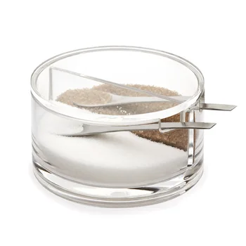 Balvi-sugar bowl double in acrylic. With two compartments. Transparent. 
Balvi-sugar bowl double in acrylic. With two compartments. Transparent.