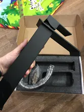 Basin Faucet Tap Hot-And-Cold-Water-Mixer Black/brushed Mounted Deck Single-Level-Mixer