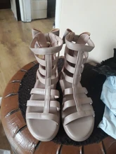 Sandalias de gladiador para niñas, botas con lazo trasero, zapatos de princesa de banda estrecha, color negro, para verano, 2021