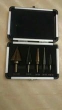 Broca de paso Hss Cobalto, orificios múltiples, 50 tamaños, titanio de cobalto, broca de paso, taladro perforador, herramienta cortadora de agujeros, 5 uds.