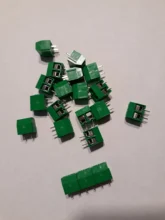 20 unids/lote de KF301-5.0-2P de paso, 5,0mm, Pin recto, 2P, Conector de Bloque de terminales PCB de tornillo, azul, verde, rojo, envío gratis