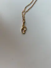 NPKDS-collar con letra de 26 letras, cadena con letras, colgante de joyería minimalista de oro