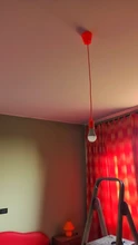 Pendant-Light Dining-Room/children Yellow/red Eletrical-Wire E27 with 2--0.75mm