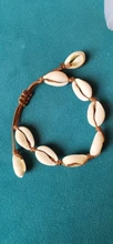Pulsera de conchas Puka para hombre y mujer, brazalete de conchas naturales hechas a mano, para playa, joyería Bohemia