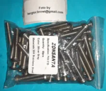 304-Stainless-Steel Screws Mechanical-Screw Button-Head Allen Bolt Hex-Socket M2.5 ISO7380