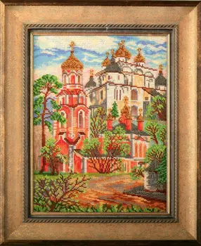 B404 set for embroidery with beads 'Tiny ''сретенская Church', 18,5x26 cm 
B404 set for embroidery with beads 'Tiny ''сретенская Church', 18,5x26 cm