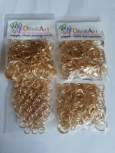 OlingArt-anillo de oro KC para hacer joyas, 6mm/9mm/10mm/12mm, tamaño variado, Conector de alambre de 1,0 MM de diámetro