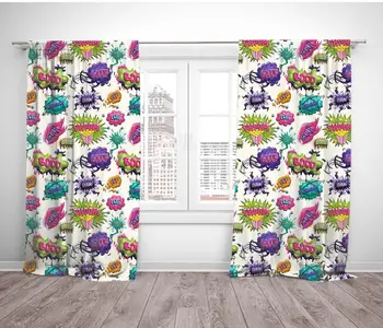 Curtains printed curtains children room, curtains boy room, monsters, fabric gabardine
Curtains printed curtains children room, curtains boy room, monsters, fabric gabardine