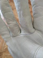 OZERO-guantes de trabajo de cuero de vaca para hombre, guantes de soldadura de trabajo, protectores de seguridad para jardín, deportes, MOTO, resistentes al desgaste, 1008