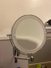 Bathroom Mirror Cosmetic Wall-Mounted Touch Led Dimming Adjustable Magnification